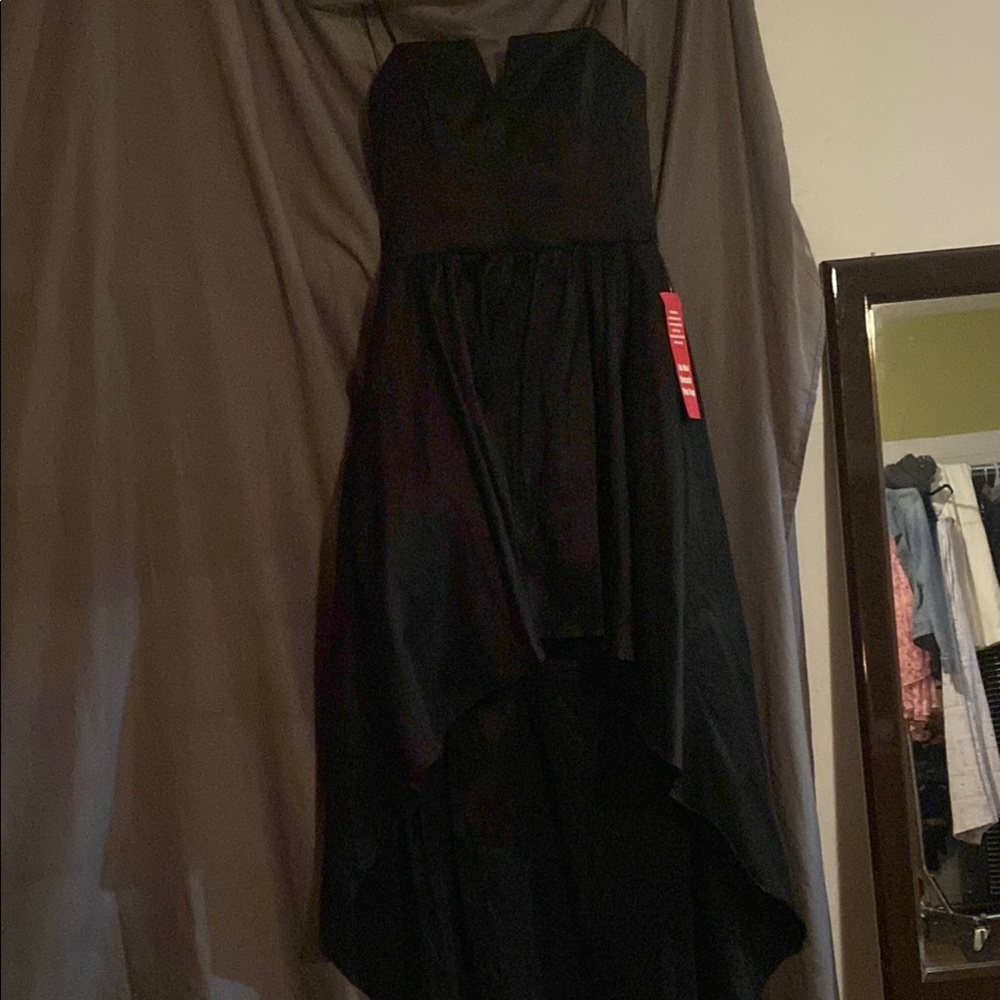 Black Sweetheart High Low Sundress for Prom